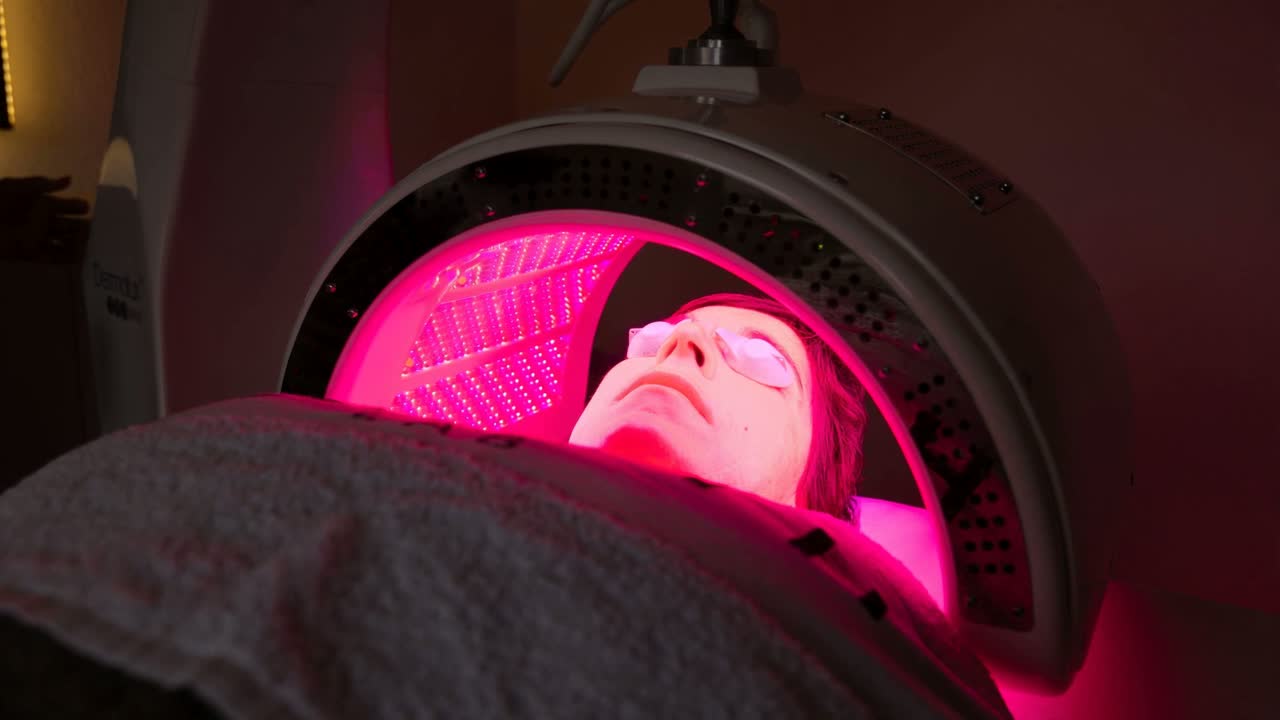 Dermalux TRIWAVE LED-therapie tijdens een sessie